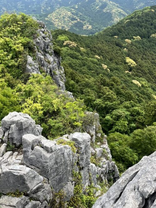 高度感のある崖