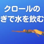 クロールの息継ぎで水を飲む場合