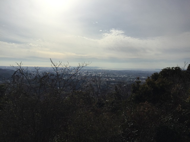 山頂から見える町なみ